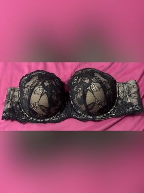 Torrid Black Lace Strapless Bra